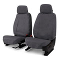 Covercraft Polycotton Custom Seat Covers | Fits 2023-2024 Ford F-150 (Excludes Raptor) | 1st Row Bucket Seats, Charcoal