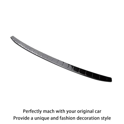 Black Rear Trunk Door Sill Guard Cover Compatible with Honda New Pilot 2023~2026 Rear Bumper Protector Guard Scuff Plate Stainless Steels Outside - size: Outside