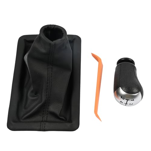 Shift Knob Shifter Boot Cover Fit for Ford Mustang 2005 2006 2007 2008 2009 Replace 5R3Z-7213-BAA 8R3Z-7277-AA 7R3Z-7277-AD 6R3Z-7277-AA 5 Speed Manual Transmission Gear Change Lever