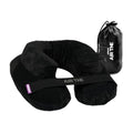Cabeau Inflatable Travel Pillow – Air TNE – Adjustable, Lightweight, and Supportive for Sleeping on Airplanes, Trains, and Cars– Customized Fit and Compact Carrying Case (Midnight Black)