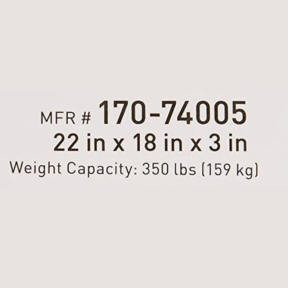 McKesson Seat Cushion for Wheelchairs and Office Chair, Foam/Gel, 22 in x 18 in x 3 in, 1 Count - size: 22x18x3 Inch (Pack of 1)