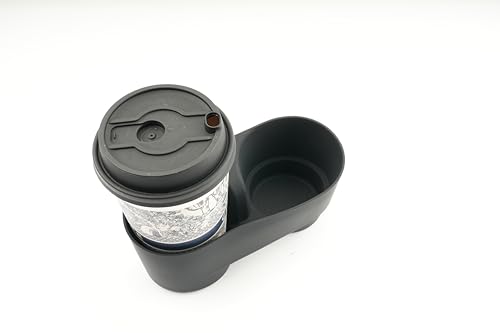 SXCY 2PCS for 2025 2026 Mini Cooper Cup Holder Insert + Wireless Charging Mat [F65 F66 Gas Version Only] for 2025 2026 Mini Cooper Accessories TPE Cup Holder Limiter Console Drink Holder - color: 2025 2026 Mini Cooper Cupholder+Charging Mat