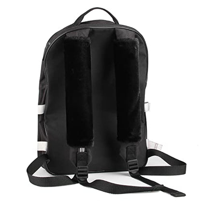2-Pack Soft Furry Universal Seatbelt Cover – Shoulder Pad for Car Truck SUV Airplane Bus – Relieves Neck & Shoulder Pressure – Fits Backpack, Camera Bag, Laptop Bag Straps (10.5 Inch, Black) - color: Black, size: 10.5in 2pack