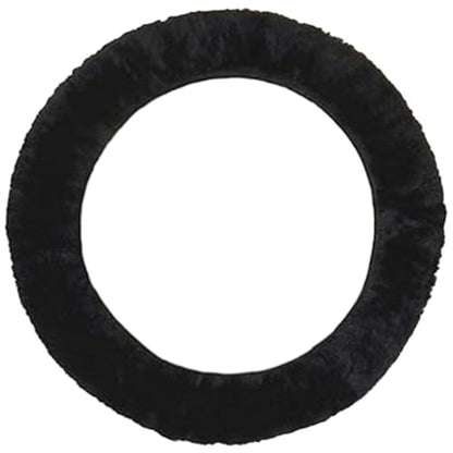 AEGIS Cover Sheepskin Steering Wheel Cover Premium Luxury AUS Genuine Merino Wool All-Season Non-Slip for Cars Fits 14.5-15.5" Wheels (Black) - color: BB