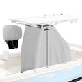T-Top Center Console Boat Cover, Heavy Duty 1200D Waterproof T Top Console Cover with Motor Cover, UV Resistant Polyester T-Top Boat Cover, Gray(82" L x 54" W x 72" H) - color: Gray, size: L:82"L*54"W*72"H