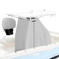 T-Top Center Console Boat Cover, Heavy Duty 1200D Waterproof T Top Console Cover with Motor Cover, UV Resistant Polyester T-Top Boat Cover, Gray(94" L x 58" W x 82" H) - color: Gray, size: XL:94"L*58"W*82"H