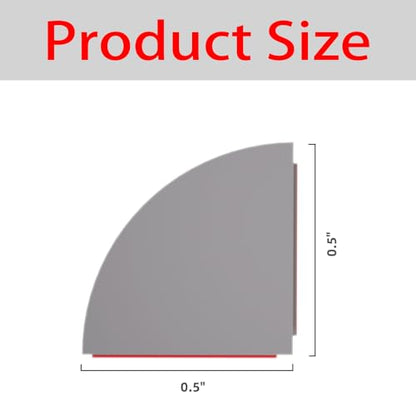 Flexible Quarter Round Molding, Mini Peel and Stick Rubber Trim Moulding(118Inch) - color: Gray, size: 10 Feet