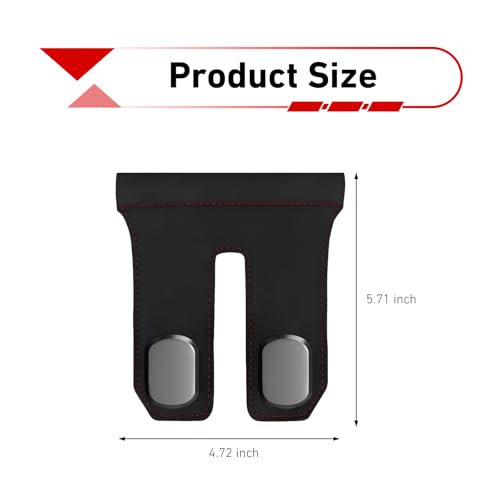 2 PCS Double Hooks Car Glovebox Hanger, Anti-Scratch Co-Pilot Side Storage Hook, Auto Purse Handbag Grocery Bag Organizer, Universal for Most Cars SUVs Trucks (Black) - color: Double Hooks