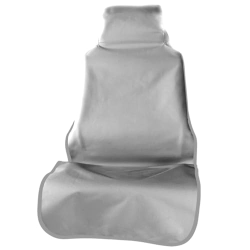 Waterproof Car Seat Cover, Dustproof Sweatproof Car Seat Protector, Washable Bucket Front Seat Covers, Universal Automotive Interior Accessories for Cars, SUVs, Trucks (Grey) - color: Grey