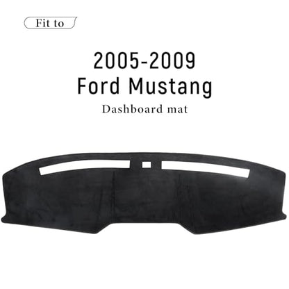 Flannel Dash Cover Dashboard Cover Pad Mat Custom Fit for Ford Mustang 2005 2006 2007 2008 2009 Car Dashmat Accessories Black - color: 2005-2009 Mustang
