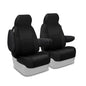 Coverking CSC2S1TT7458 Custom Fit Front 50/50 Bucket Seat Cover for Select Toyota FJ Cruiser Models - Spacermesh Solid (Black)