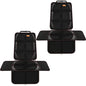 Car Seat Protector, 2 Pack of Seat Protectors, Thickest Padded 600D Fabric Padding, Waterproof, Durable, Anti Slip Backing, Child Seat Protection, Suitable for Babies, Toddlers, Children - color: Black 2