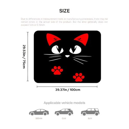 Universal Car Trunk Mat 29" x 39", Cute Red Cat All Weather Trunk Protection Cargo Liner, Durable Cargo Mat Rear Trunk Liner, Stylish Vehicle Interior Accessories Suitable for Most Car Models - color: Cute Red Cat