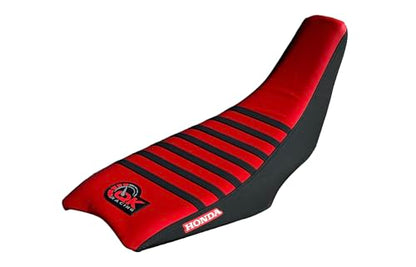 Seat Cover - Compatible Fit for Honda 2004-2018 TRX 450R Quad (Red/Black) - color: Red/Black