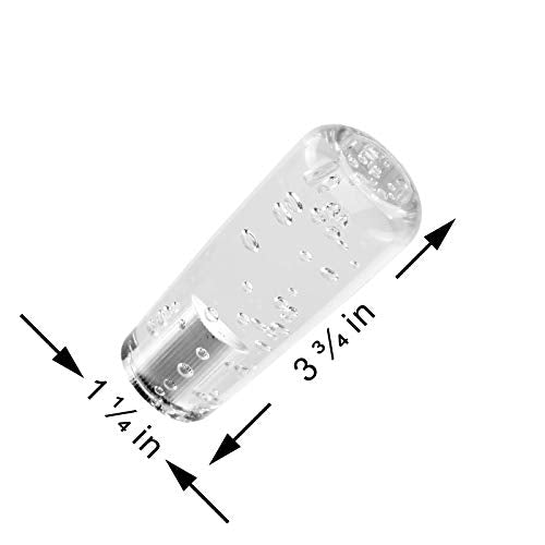EZAUTO WRAP LED Light RGB Shift Knob Stick Crystal Transparent Bubble Gear Shifter 10cm - color: Clear w/ RGB LED LIGHT, size: 10cm