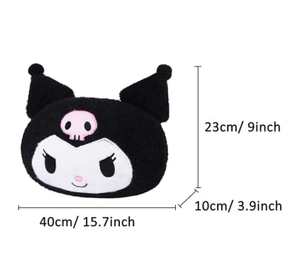 Roffatide Anime Kuromi Cartoon Car Neck Pillow 1 Pcs Plush Auto Head Neck Rest Cushion for Chairs, Recliners, Driving Seats Black (LYS10105) - color: C 1 Pc Car Neck Pillow