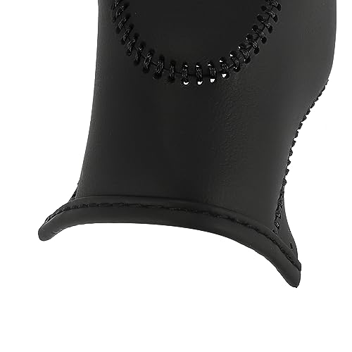 X AUTOHAUX Car Faux Leather Gear Shift Knob Cover for Ford Focus Escape Fusion Fiesta Transit Van Black - color: Black