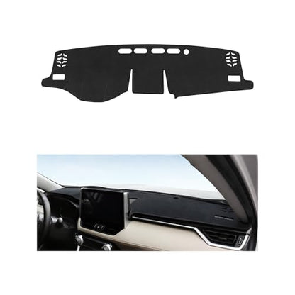 Dash Cover for Toyota RAV4 2025 2024 2023 2022 2021 2020 2019 Hybrid, Prime (PHEV) Accessories Flannel Dashboard Cover Dash Mat Center Console Cover Sunshield Protector Pad - size: for Toyota 2019-2025 RAV4