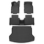 GINOWY-Floor Mats & Cargo Liner for Nissan Rogue 2014-2020(Not for Rogue Sport), TPE All Weather Rogue Car Mats Non-Slip Trunk Mat Waterproof Rogue Accessories Mats Black - style: 45) for Nissan Rogue 2014-2020 Full Set