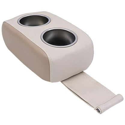 Boat Cup Holder, Pontoon Cup Holder, Double Drink Holder,Portable Drink Bottle Holder, Stainless Steel Universal Drinks Holder, Beverage Holder for Boat,Yacht,RV,Car (Mocha and Platinum)
