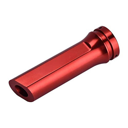 Aramox Universal Aluminum Car Handbrake Cover, Red, Sleeve Protector Handle Accessory for Manual Vehicles - color: Red
