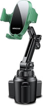 Miracase Cup Phone Holder for Car, [Upgraded Version] Adjustable Long Neck Car Cup Holder Phone Mount Cradle Friendly Compatible with iPhone Samsung Google and All Smartphones, Green - color: Storm Green