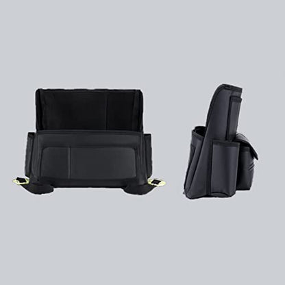 Car Organizers and Storage, Leather Car Storage Pocket Between Seats Back Seat Hanging Bag Purse Holder Large Capacity Automotive Consoles & Organizers