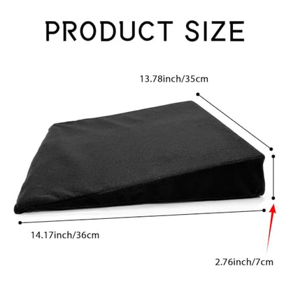 Auto Seat Wedge Leveling Cushion, Car Seat Cushion for Tailbone Pain Relief Comfortable Breathable Car Wedge Support Cushions Pad, Ergonomic Wedges Truck Seats Cushions Office Chairs Pad