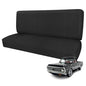 Truck Bench Seat Cover Compatible with 1961-1987 Chevy C10/20 & K10/20, Heavy Duty Knitted Fabric with Sponge Seat Cushion, Black - color: black