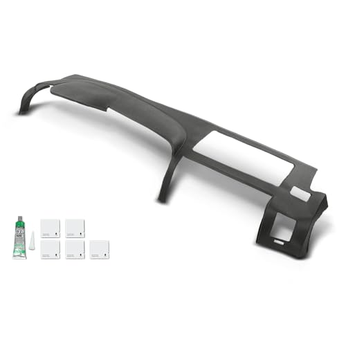 PIT66 TPE Dash Cover Dashboard Bezel Fit Chevy Silverado (LS, LT, or Work Truck ONLY)/ GMC Sierra 2007-2013 (SL, SLE, or Work Truck ONLY),Fit Dual Glovebox Style Dashes Only Gray - size: 2007-2013 Silverado/Sierra(Gray)