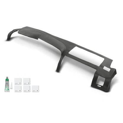 PIT66 TPE Dash Cover Dashboard Bezel Fit Chevy Silverado (LS, LT, or Work Truck ONLY)/ GMC Sierra 2007-2013 (SL, SLE, or Work Truck ONLY),Fit Dual Glovebox Style Dashes Only Gray - size: 2007-2013 Silverado/Sierra(Gray)