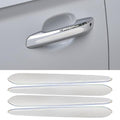 Car Door Handle Protectors, Anti-Scratch Anti-Collision Automotive Door Handle Cover Guard Decoration, Universal Self-Adhesive Car Exterior Protective Sticker for SUV Truck RV(White-Handle)