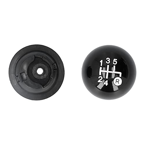 Gear Shift, Gear Shift Shifter Knob with Decorative Cover Replacement Kit Fit for 500 500C 2007?2018 LHD RHD Shift Lever Trim 5 Speed