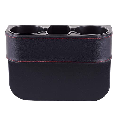 Car Seat Organizer Cup Drink Holders,Multifunctional Gap Filler Storage Box,Insert Organization Helps Reduce Distracted Driving&Holds Phone Mount Mug Bottle Cellphone Coaster Wallet Card (XBD-Black) - color: XBD-Black