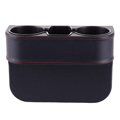 Car Seat Organizer Cup Drink Holders,Multifunctional Gap Filler Storage Box,Insert Organization Helps Reduce Distracted Driving&Holds Phone Mount Mug Bottle Cellphone Coaster Wallet Card (XBD-Black) - color: XBD-Black