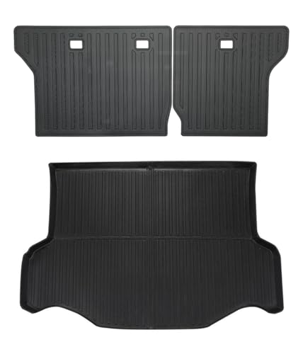 Trunk Liner Cargo Liners for Toyota RAV4 2013-2018 Rear Trunk Floor Mats with Backrest Mat 3D Boot Tray All-Weather TPE Black - size: RAV4 2013-2018