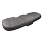 Black Panther Luxury PU Leather Rear Car Seat Cover, Compatible with Most Vehicles, Adjustable Length 49-55'', Diamond Pattern Embroidery (Gray) - color: Rear Gray