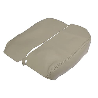 X AUTOHAUX Pair Car Center Console Lid Armrest Seat Box Cover Protector Replacement Microfiber Leather for Acura MDX 2007-2013 Beige