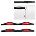 2PCS Car Door Anti-Collision Strip, Car Side Door Edge Guards Protector Sticker, Self-Adhesive Bumper Protection Decorative Cover, Universal Auto Exterior Anti-Impact Trim Accessory (Red)