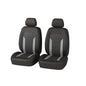 2 Pack Car Front Seat Covers, Breathable Front Seat Headrest Covers, Comfortable Vehicle Seat Headrest Protector with Foam Padding and Retaining Buckle, Universal for RV, SUV, Truck (Gray) - color: Gray