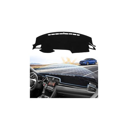 Sunsdrew Dash Cover for 2016-2021 Honda Civic Dashboard Cover Mat for Civic Accessories Sunshade Nonslip Mesh Protector No Glare - size: 16-21 Honda Civic Dash Cover