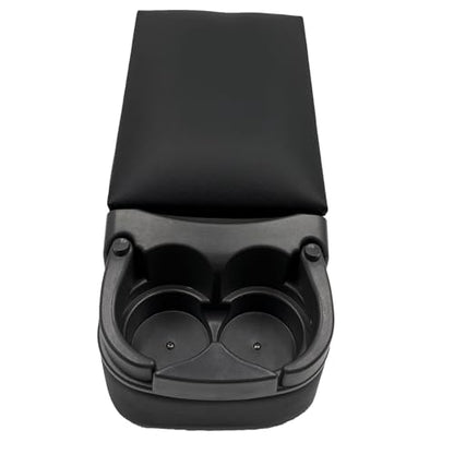 Black Universal Truck Bench Seat Console with Cup Holders