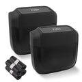 IHOTDER 2PCS Car Trash Can with Lid + 60PCS Garbage Bags,Mini Trash Can Interior Accessories for Door/Seat/Center Console/Home/Office,Multifunctional Car Organizers and Storage (Black)