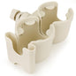 Accmor Stroller Cup Holder with Phone Holder, Bike Cup Holder, Universal Cup Holder for Uppababy Nuna Doona Strollers, 2-in-1 Cup Holder for Walker, Wheelchair, Scooter - color: Double Holder-All Off White