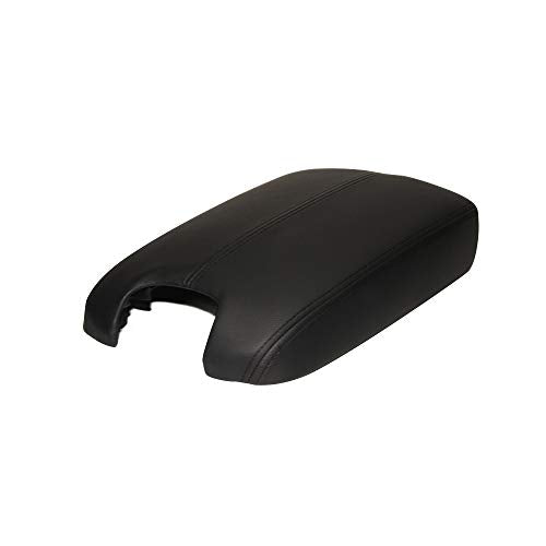 A ABIGAIL Center Console Armrest Cover for 2008 2009 2010 2011 2012 Honda Accord Auto Leather Suture Console Lid Cover Replacement (Black) - color: Black