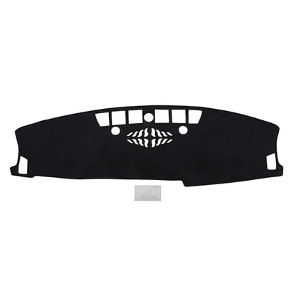 Flannel Dashboard Cover for Kia Seltos 2024 2025 2026 Interior Dash Cover Mat Pad Carpet Non-Slip Dashboard Protector Sunshine UV & Heat Resistant Black - style: for Kia Seltos 2024 2025 2026