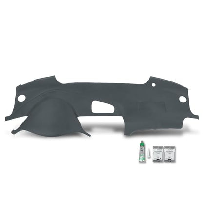 PIT66 TPE Dash Bezel Cover Dashboard Gray Compatible with Honda Acura TL 2004-2008 Plastic Instrument Panel - size: 2004-2008 Honda Acura TL(Gray)