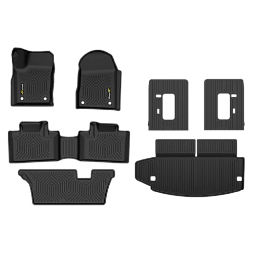 TPE Floor Mats Fit Dodge Durango 7 Seats 2016-2025 Truck Accessories Cargo Liners All Weather Protection 7 PCS Black Alfombras para Carro - size: Fit Durango 2016-2025 | Black 7PCS
