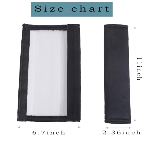2-Piece Seat Belt Cushion and Backpack Cushion, Making Your Driving and Travel More Comfortable, Suitable for Most Car Models and Backpacks