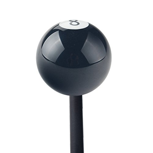 2 1/4" 8 Ball Billiard Round Manual Gear Shift Lever Shifter knob Black Shaped JDM 4 5 6 Speed for Honda Acura Mazda Mitsubishi Nissan Infiniti Lexus Toyota Scion Hyundai etc